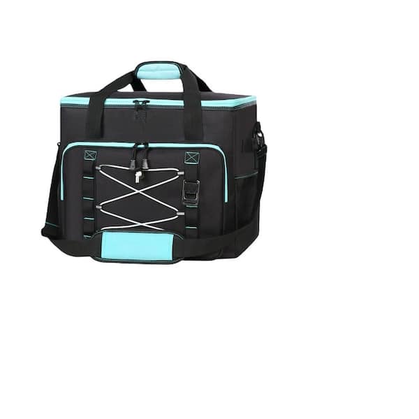 58 qt. 55L Black Insulated Cooler Bag, Portable Leakproof Large Cooler Bag Soft Sided Cooler with Shoulder Strap