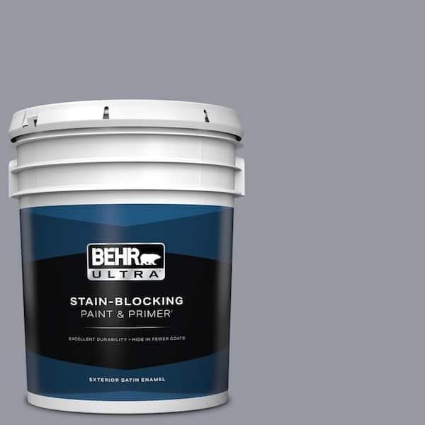 BEHR ULTRA 5 gal. #N540-4 Silhouette Satin Enamel Exterior Paint & Primer