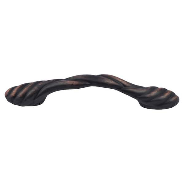 Stone Mill Hardware Milan 3 in. To 3-3/4 in. Center-to-Center Oil Rubbed Bronze Braided Arch Cabinet Pull (10-Pack)
