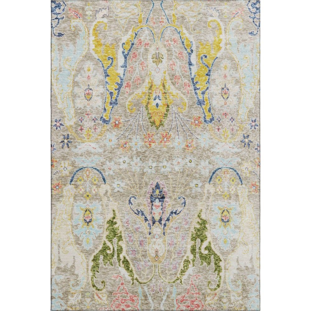 Addison Rugs Mayfield Premium Machine Washable Abstract AMF1932 Beige 9 ...