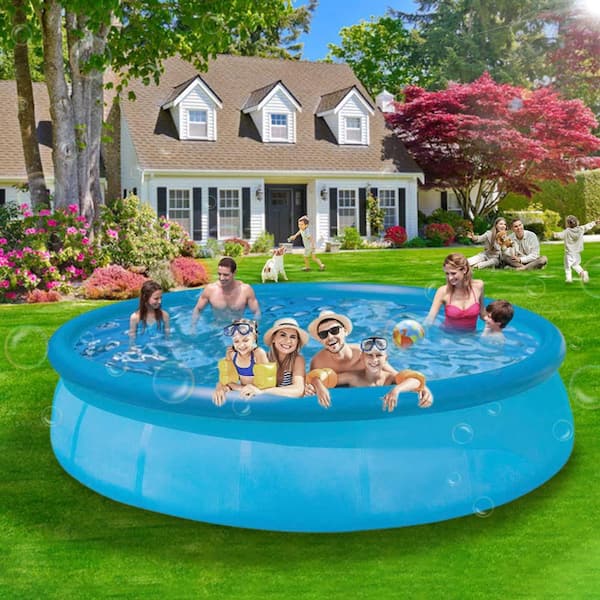 Alpulon Family 120 in. x 72 in. x 22 in. Rectangle Depth of Pool 22 in.  inflatable Pool Full-Sized Above Ground Kiddle Pool ZY1C0231 - The Home  Depot