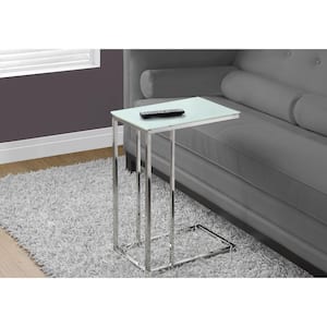 Frosted Glass Accent Table