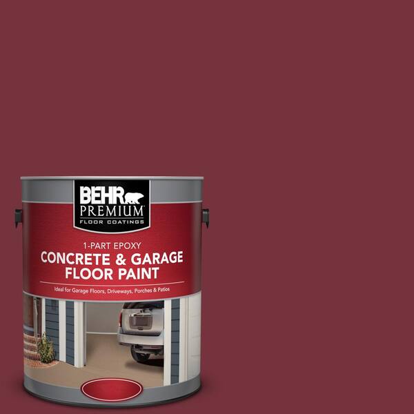 BEHR Premium 1 gal. #PFC-04 Tile Red 1-Part Epoxy Satin Interior/Exterior Concrete and Garage Floor Paint