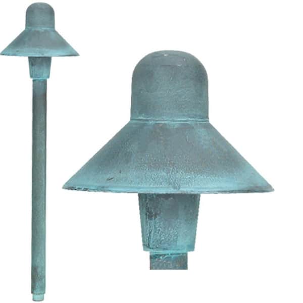 Best Quality Lighting 1-Light Verde Green Die Cast Brass Path Light