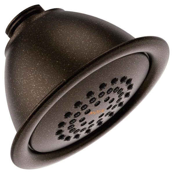 MOEN Core 1-Spray Patterns with 2.5 GPM 3.75 in. Wall Mount Fixed Shower Head in Oil Rubbed Bronze