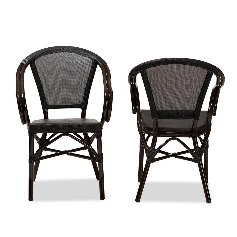 Baxton Studio Artus Black Dining Chair (Set of 2) 150-2PC-8995-HD - The ...