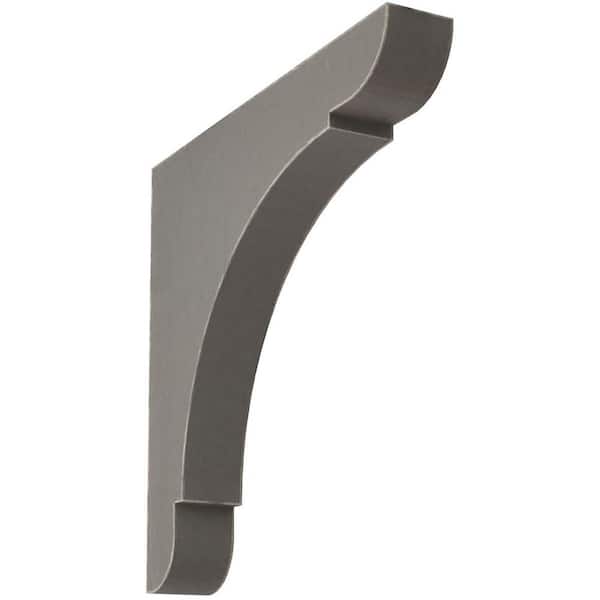 Ekena Millwork 1-3/4 in. x 12 in. x 12 in. Reclaimed Grey Extra Large Olympic Wood Vintage Decor Bracket