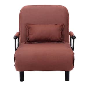 Coffee Polyester Convertible Recliner