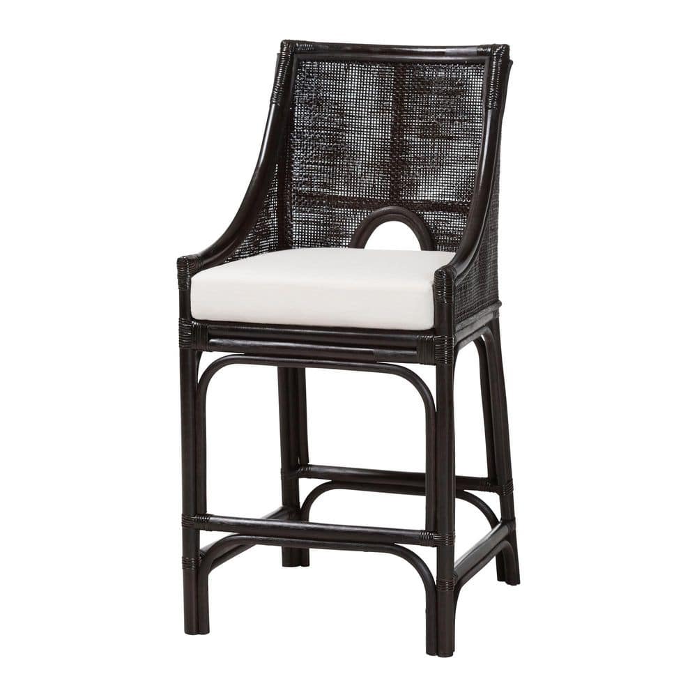 Acton 23.2 in. H Espresso Rattan Counter Stool price history on PriceWatchPro