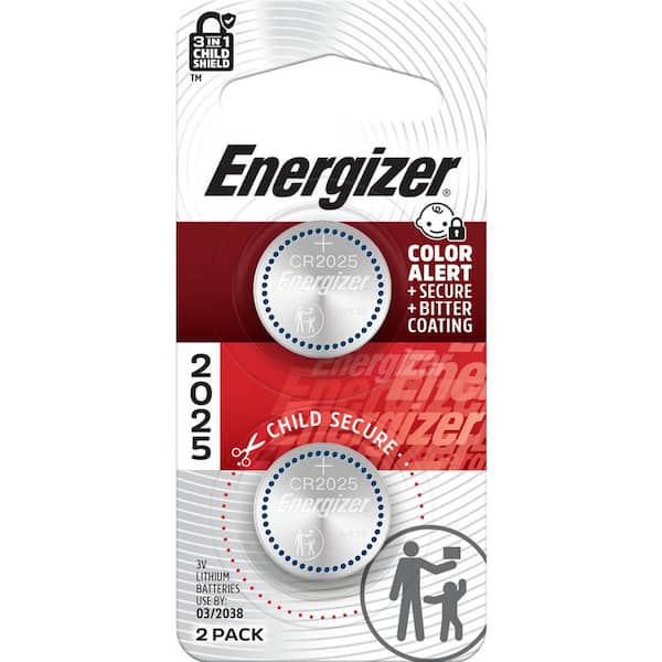CR2025 Batteries (2-Pack), 3V Lithium Coin Batteries