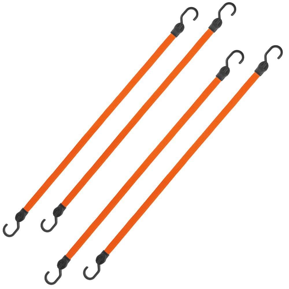 36 in. Orange Flat Strap Bungee Cord with Hooks - 4 pack price history on PriceWatchPro