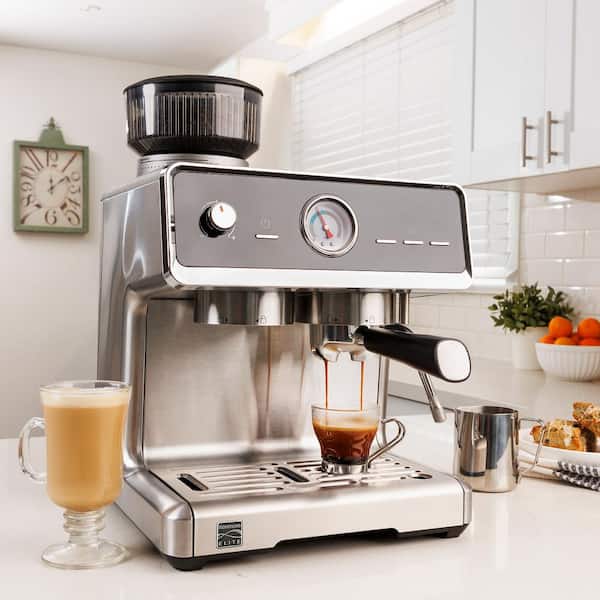 KENMORE Elite Auto-Tamp Espresso Machine With Grinder and Frother