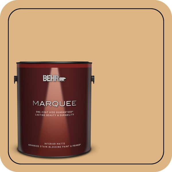 BEHR MARQUEE 1 gal. Home Decorators Collection #HDC-CL-18 Cellini Gold One-Coat Hide Matte Interior Paint & Primer