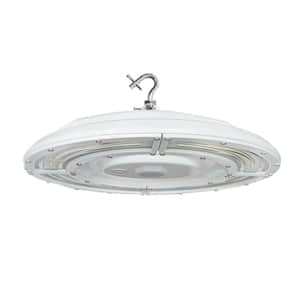 15 in. White Integrated LED UFO High Bay Light Fixture NSF Certified 3000/4000/5000K, 0-Volt to 10-Volt