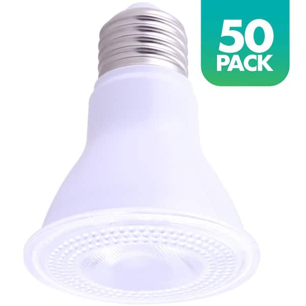 Simply Conserve 50-Watt Equivalent Par 20 Dimmable E26 LED Light Bulb, 2700K Warm White Lamp, 50-Pack