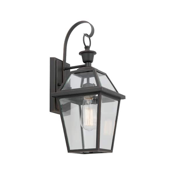 Luminosa Glenneyre 7-3/4''W Exterior Wall Lantern ORB Finish Clear Glass