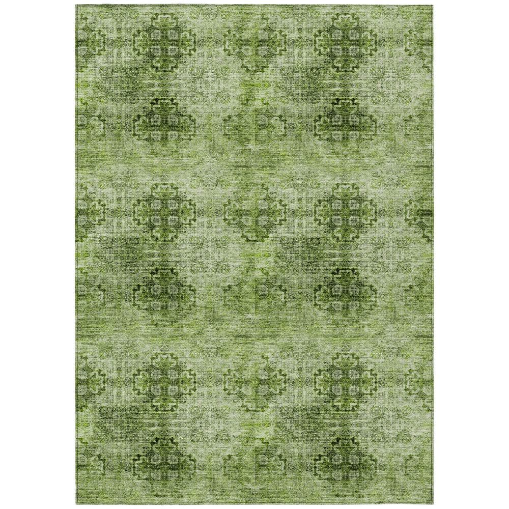 Addison Rugs Chantille ACN557 Olive 8 ft. x 10 ft. Machine Washable ...