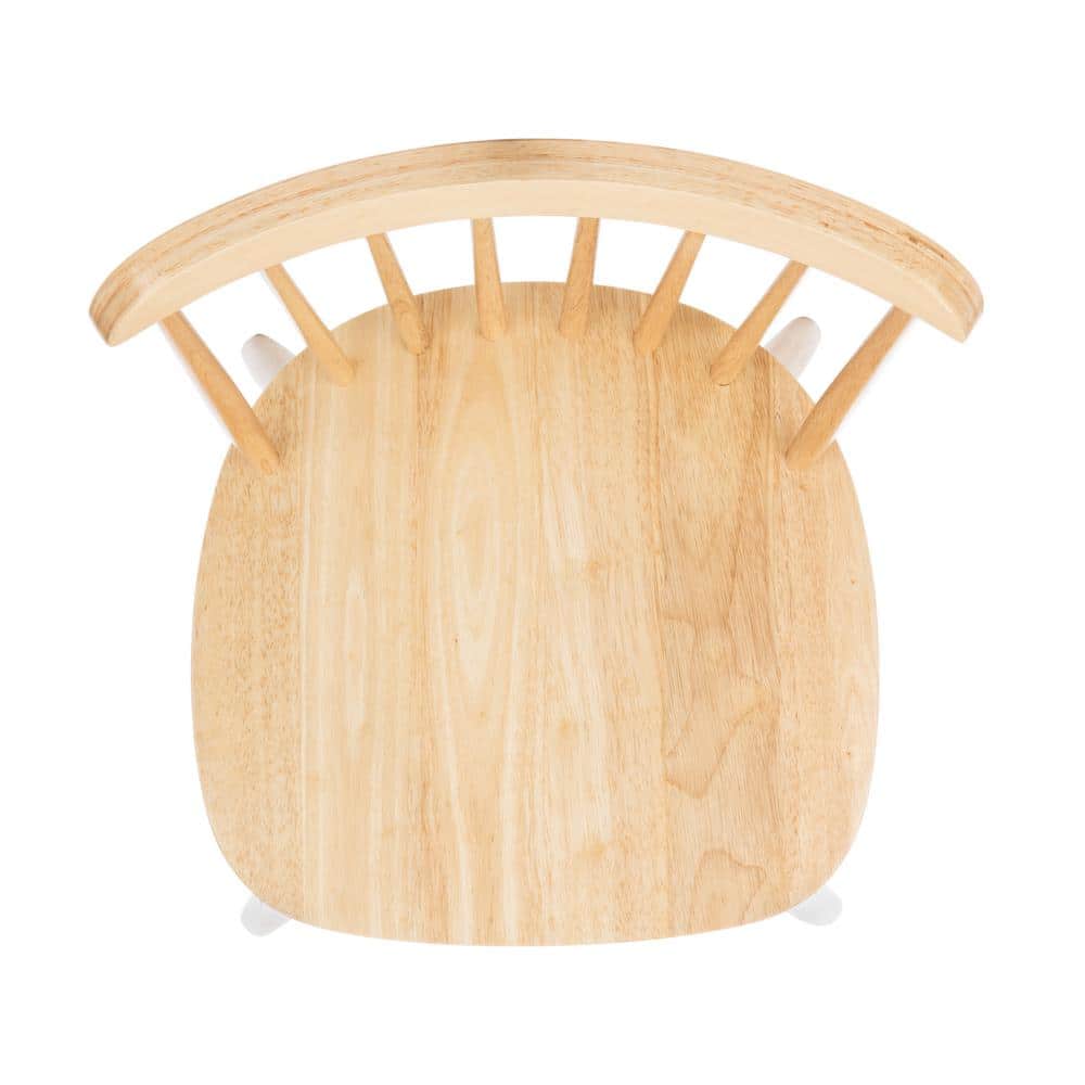 Galena Natural Rubberwood Spindle Back Bar Stool Set