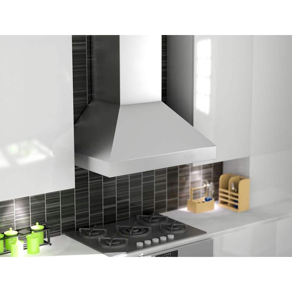 36-inch Stainless Steel Wall Mounted Convertible Range Hood
