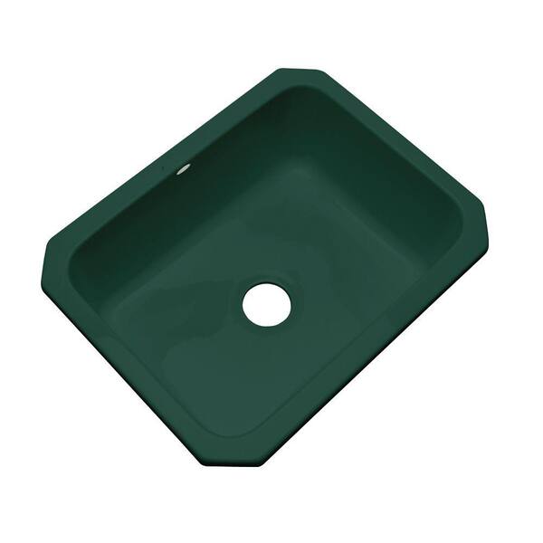Thermocast Inverness Undermount Acrylic 25 in. Single Bowl Kitchen Sink in Rain Forest