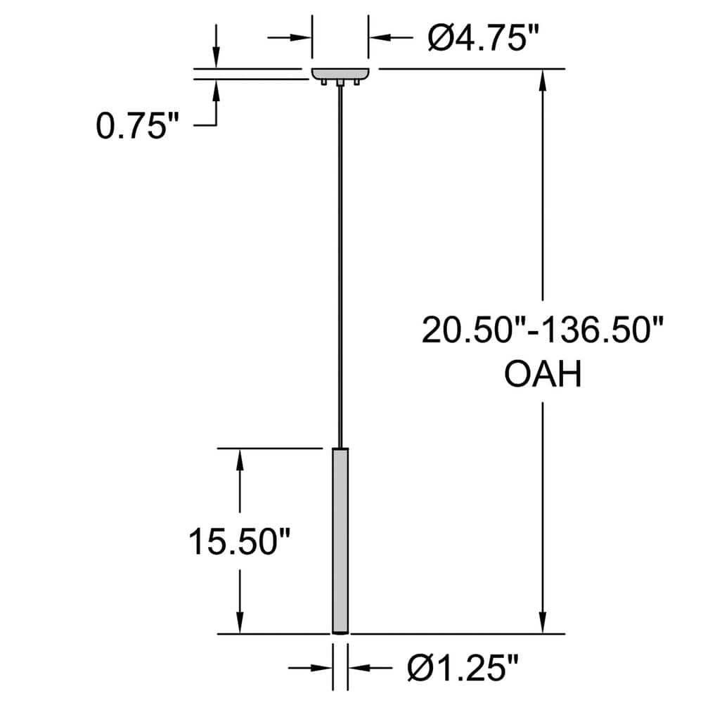 Matte White Aluminum LED Pendant Light for Indoor/Outdoor