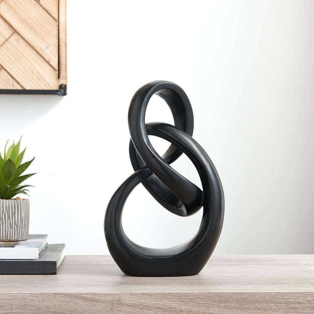 Abstract Together Black Resin. Decor