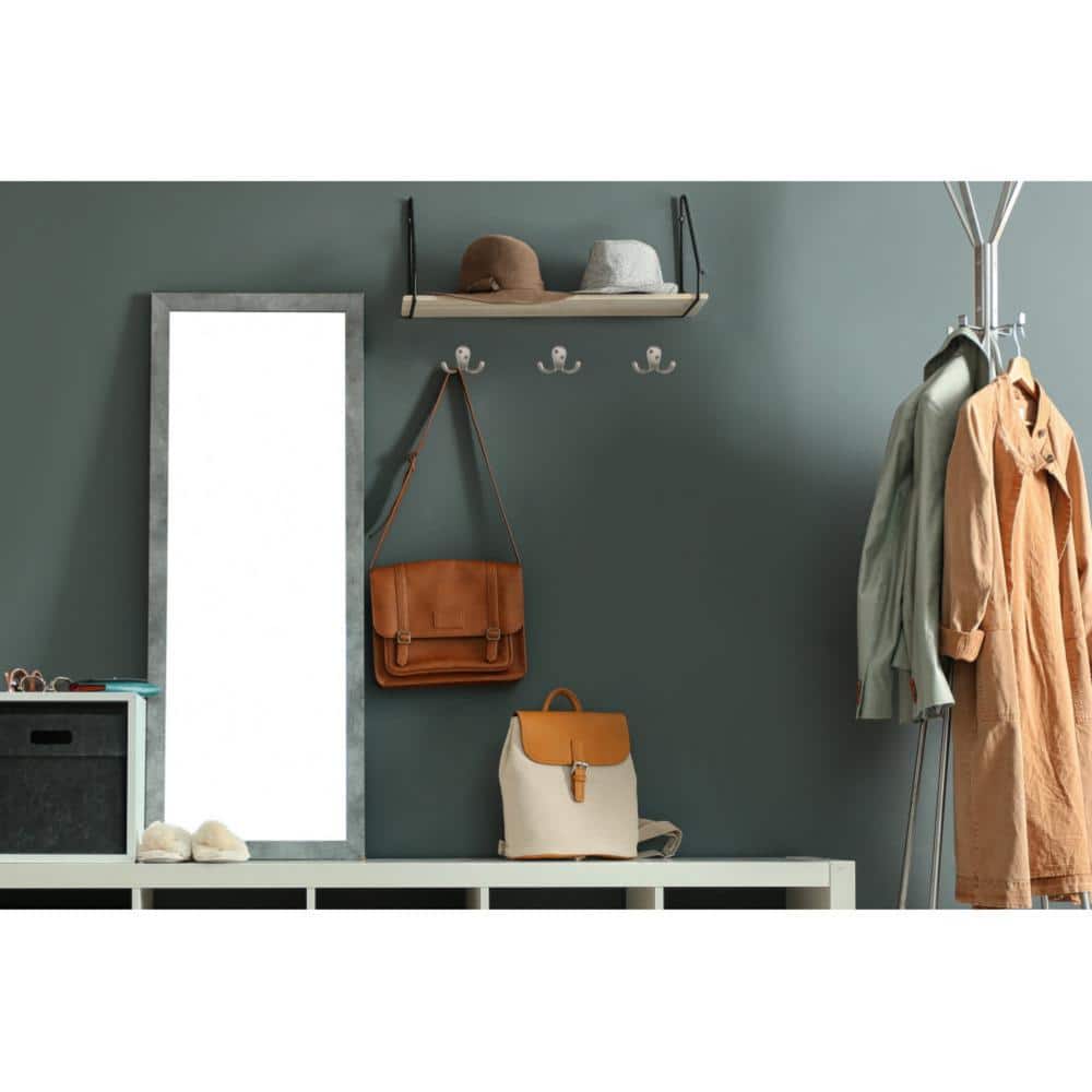 Satin Nickel Double Hook 10-Pack for Extra Storage