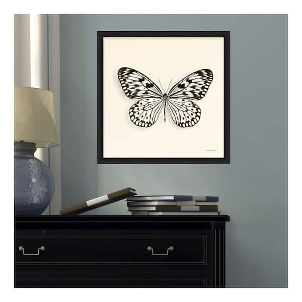 Vibrant Blue Butterfly - Modern Metal Circle Wall Art East Urban Home Size: 11 H x 11 W x 1 D