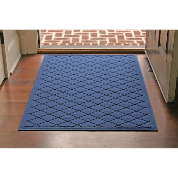 Blass Non-Slip Indoor Outdoor Door Mat Corrigan Studio Color: Blue, Mat Size: 24 W x 35 L