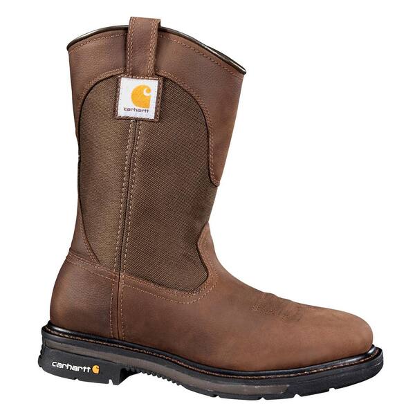 Carhartt Men's Rugged Flex Wellington Work Boots - Soft Toe - Brown Size 13(M)