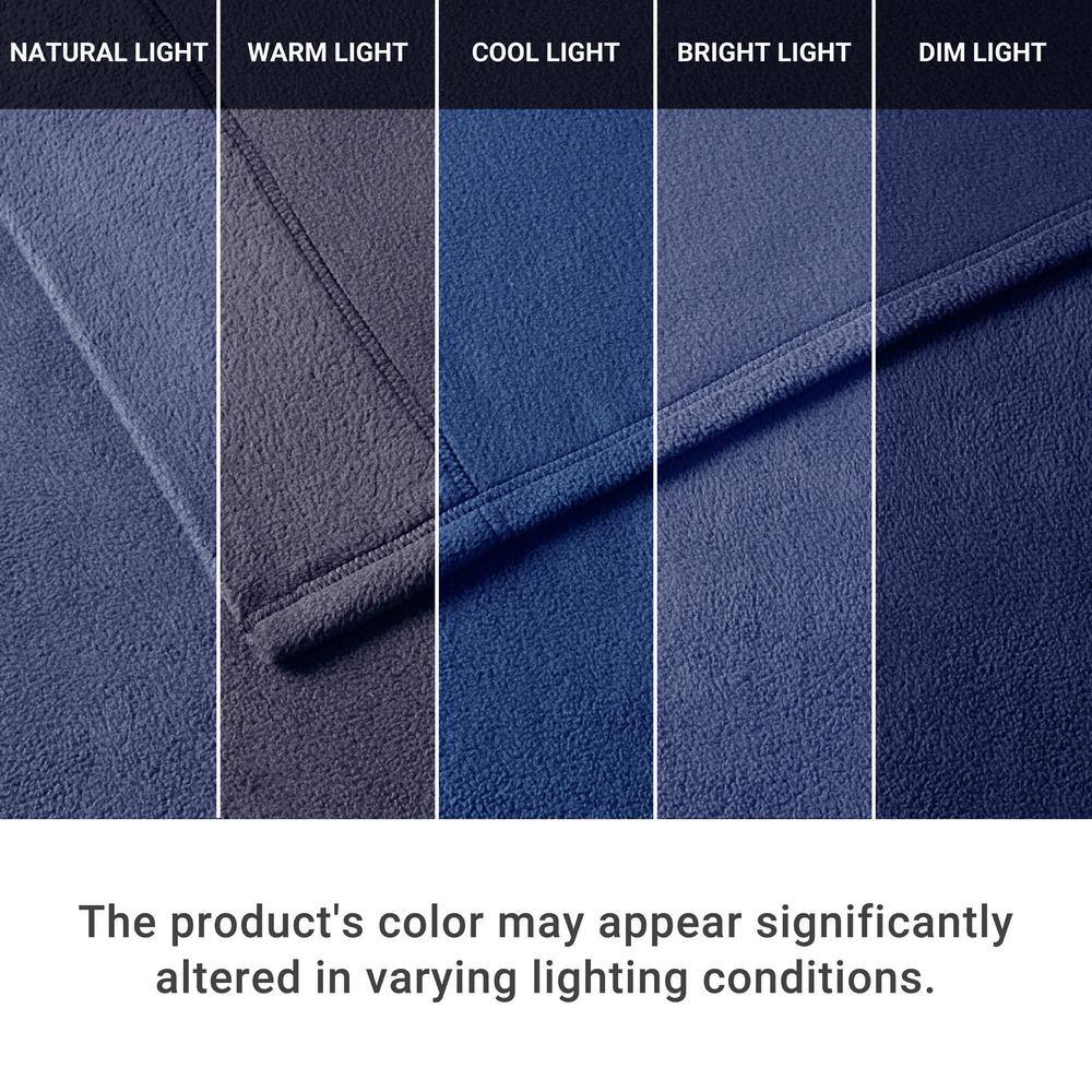 Navy Full Micro Fleece Sheet Set with Pillowcases