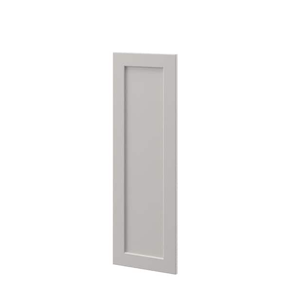 Shaker Full Overlay 11.56 in. W x 35.5 in. H Decorative Door Wall End Panel in Stone Gray