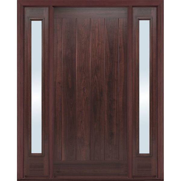 Masonite 36 in. x 80 in. AvantGuard Flagstaff Right-Hand Finished Smooth Fiberglass Prehung Front Door No Brickmold and Sidelites
