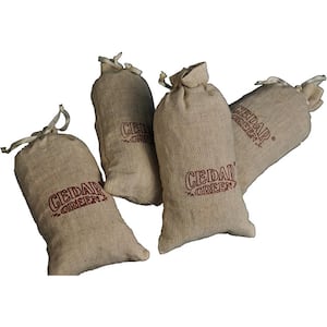 Aromatic Cedar Sachets (12-Piece), 5" (H) x 2.5" (W) x 1" (D)