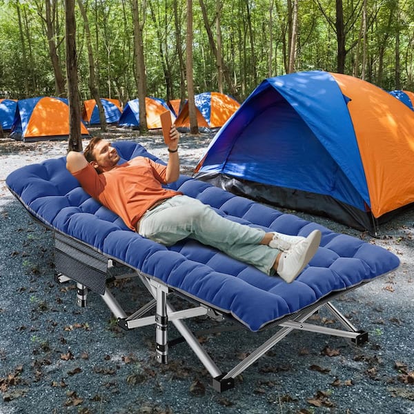 BOZTIY Oversize Folding Camping Cot, 78 in. L X 32 in. W Camp Cot
