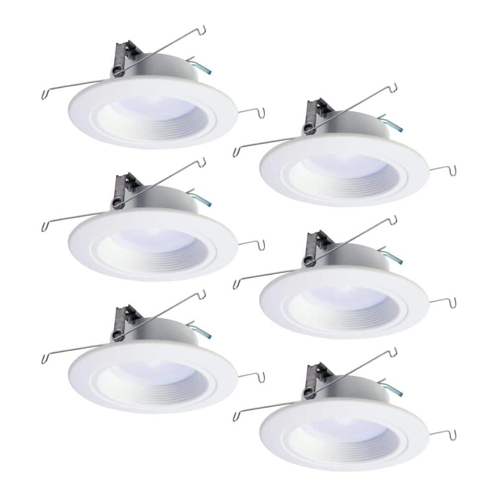 HALO RL 5 in. and 6 in. Tunable White Bluetooth Smart Integrated LED Recessed Ceiling Light CCT 2700K-5000K (6-Pack) RL56069BLE40AWHR-6PK Sansujyuku sansujyuku.com