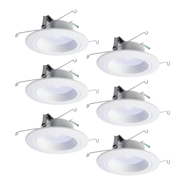 HALO RL 5 in. and 6 in. Tunable White Bluetooth Smart Integrated LED Recessed Ceiling Light CCT 2700K-5000K (6-Pack)