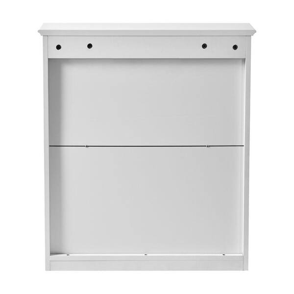 ZXDDMS Modern 24 in. W x 27 in. H Rectangular White Wall Surface