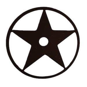 3-1/8 in. Dia Black Texas Star Decorative Roller Cover
