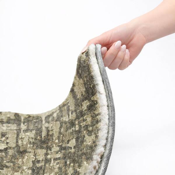 Dream Shag Premium Machine Washable Abstract ADS76 Earth 9 ft. x 12 ft. Area Rug