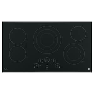 Profile 36 in. Radiant Electric Cooktop in Black with 5 Elements with Tri-Ring Element
