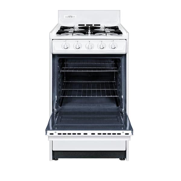 20 in. 2.46 cu. ft. Gas Range in White