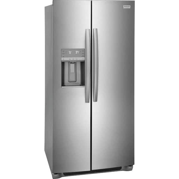 Gallery 33 in. 22.3 cu. ft.  Standard Depth Side by Side Refrigerator in Smudge-Proof Stainless Steel, ENERGY STAR