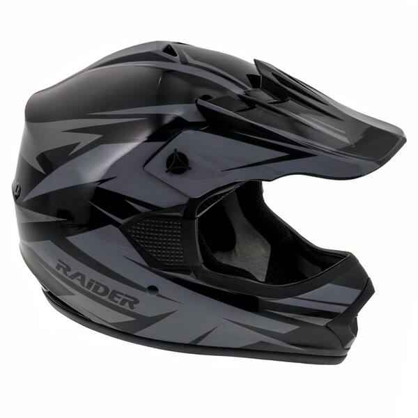 RAIDER GX4 YOUTH MX HELMET BLK/GREY-YM 2181914 - The Home Depot