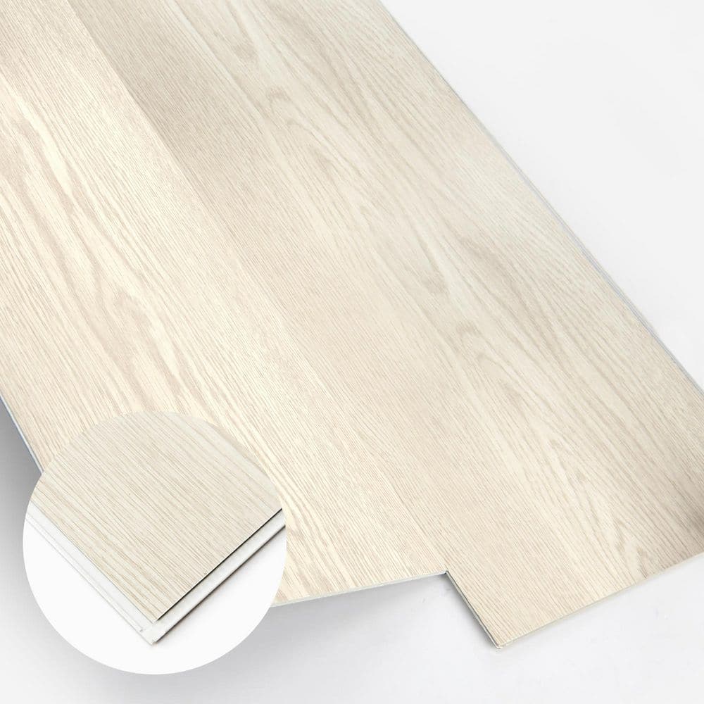 Art3d Antique White12MIL 7.2 in. x48 in. Waterproof Click Lock