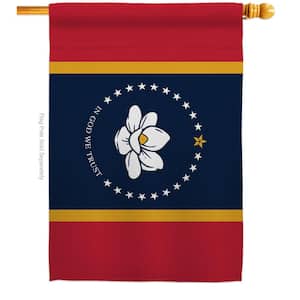 2.5 ft. x 4 ft. Polyester Mississippi States 2-Sided House Flag Regional Decorative Horizontal Flags