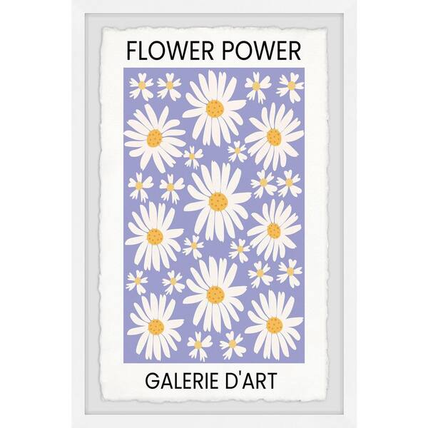 Flower Power Art Gallery by Marmont Hill Framed Nature Art Print 36 in ...