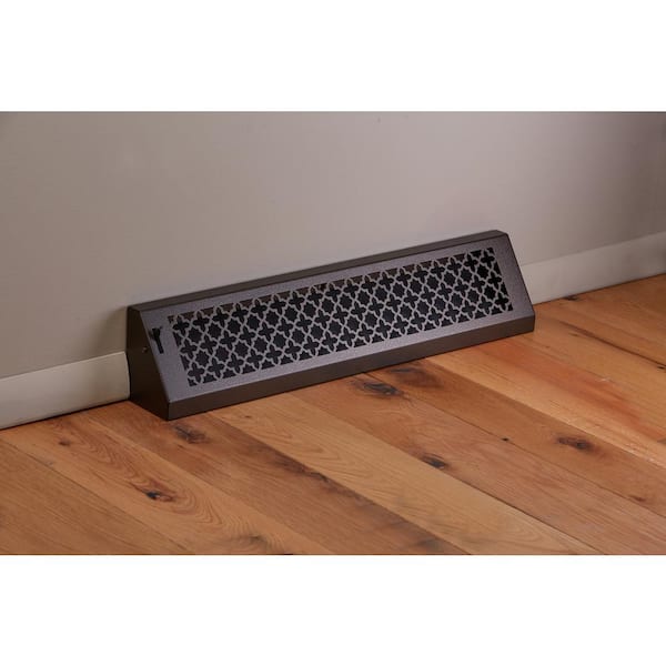 o*n様 24ss FCRB VENTILATION LOGO EASY PAN SteelCrest Tuscan, 24 in., White/Powder Coat, Steel Baseboard Vent