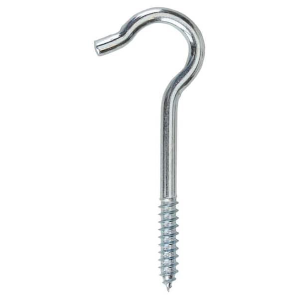 Everbilt #8 Zinc-Plated Steel Screw Hooks (25-Pack)