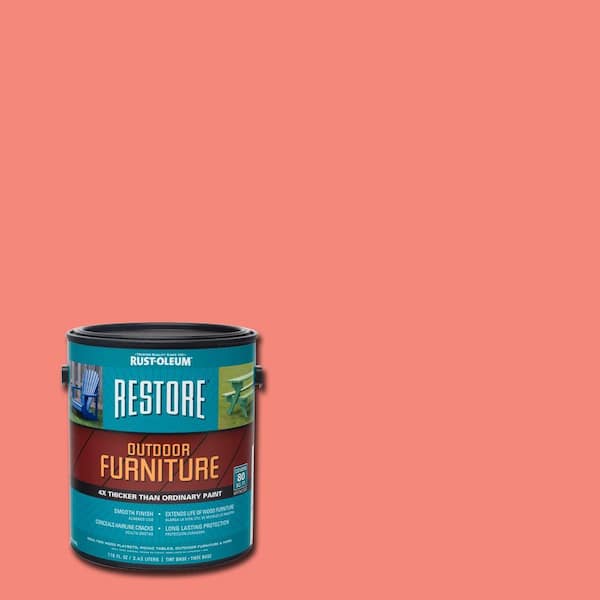 Rust-Oleum Restore 1- gal. Coral Outdoor Furniture Exterior Solid Stain